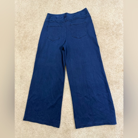 Wide-Leg Navy Pants - Picture 2 of 3